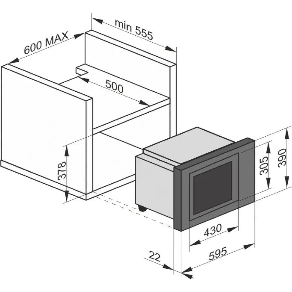 Встраиваемая микроволновая печь Kaiser AvangardePro EM 2510 (Black)