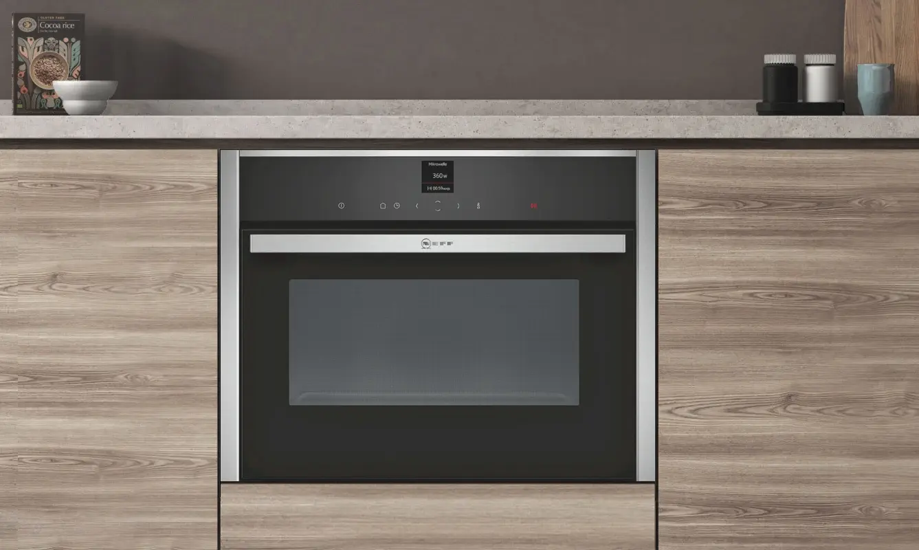 Встраиваемая микроволновая печь Neff C17UR02N0 (Black/Inox) - 2