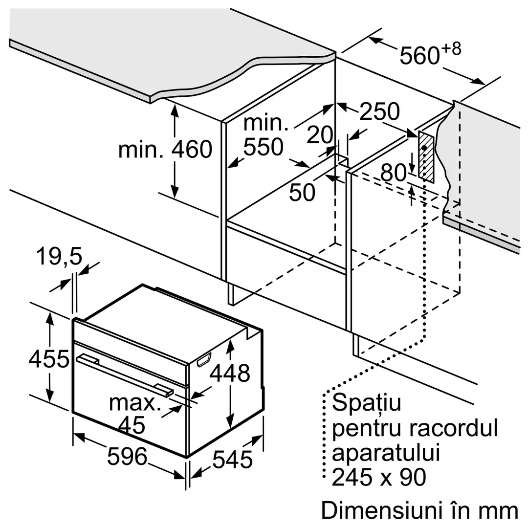 Встраиваемая микроволновая печь Neff C17UR02N0 (Black/Inox) - 3