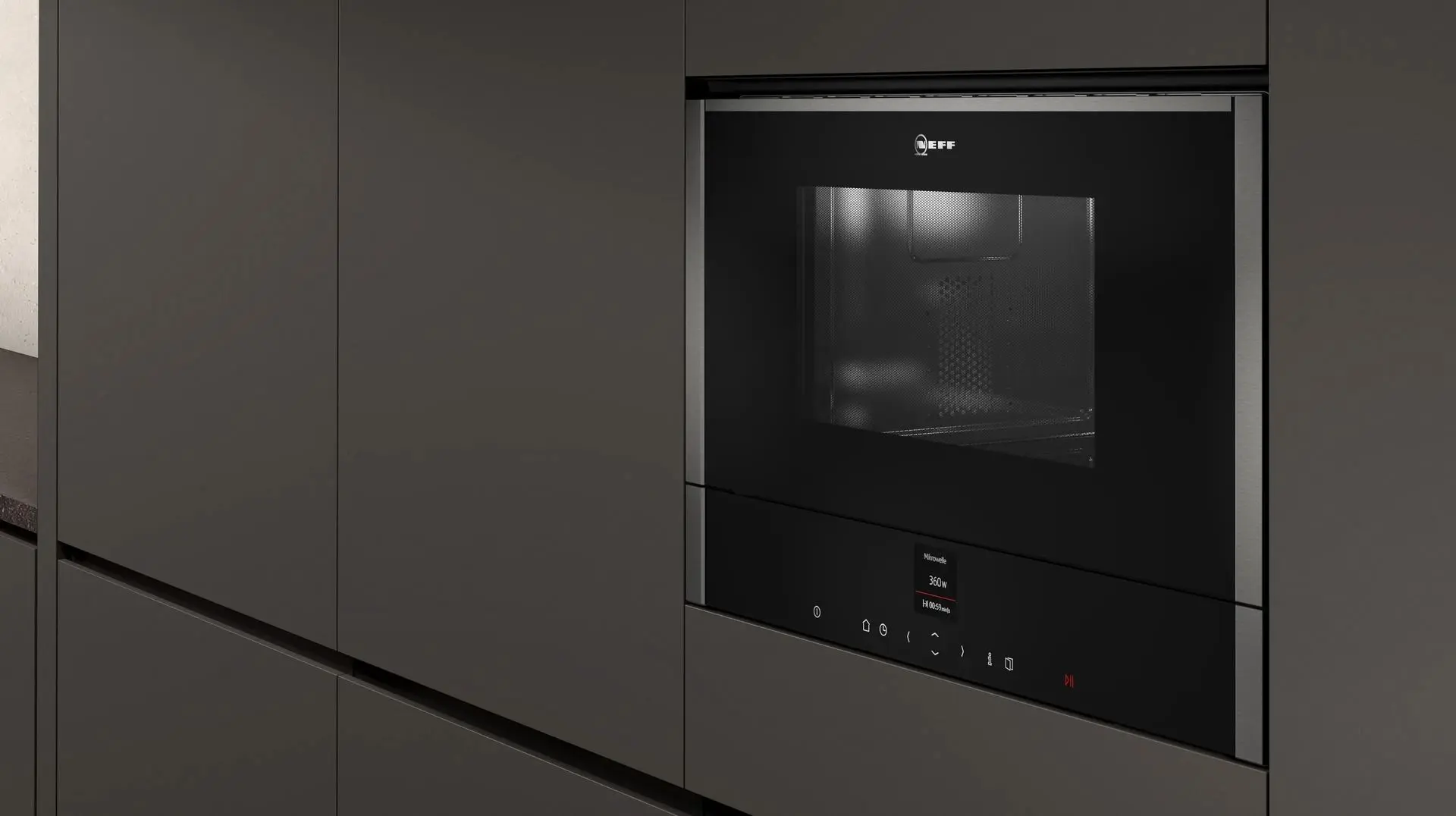 Cuptor cu microunde incorporabil Neff C17WR00GO (Black) - 3