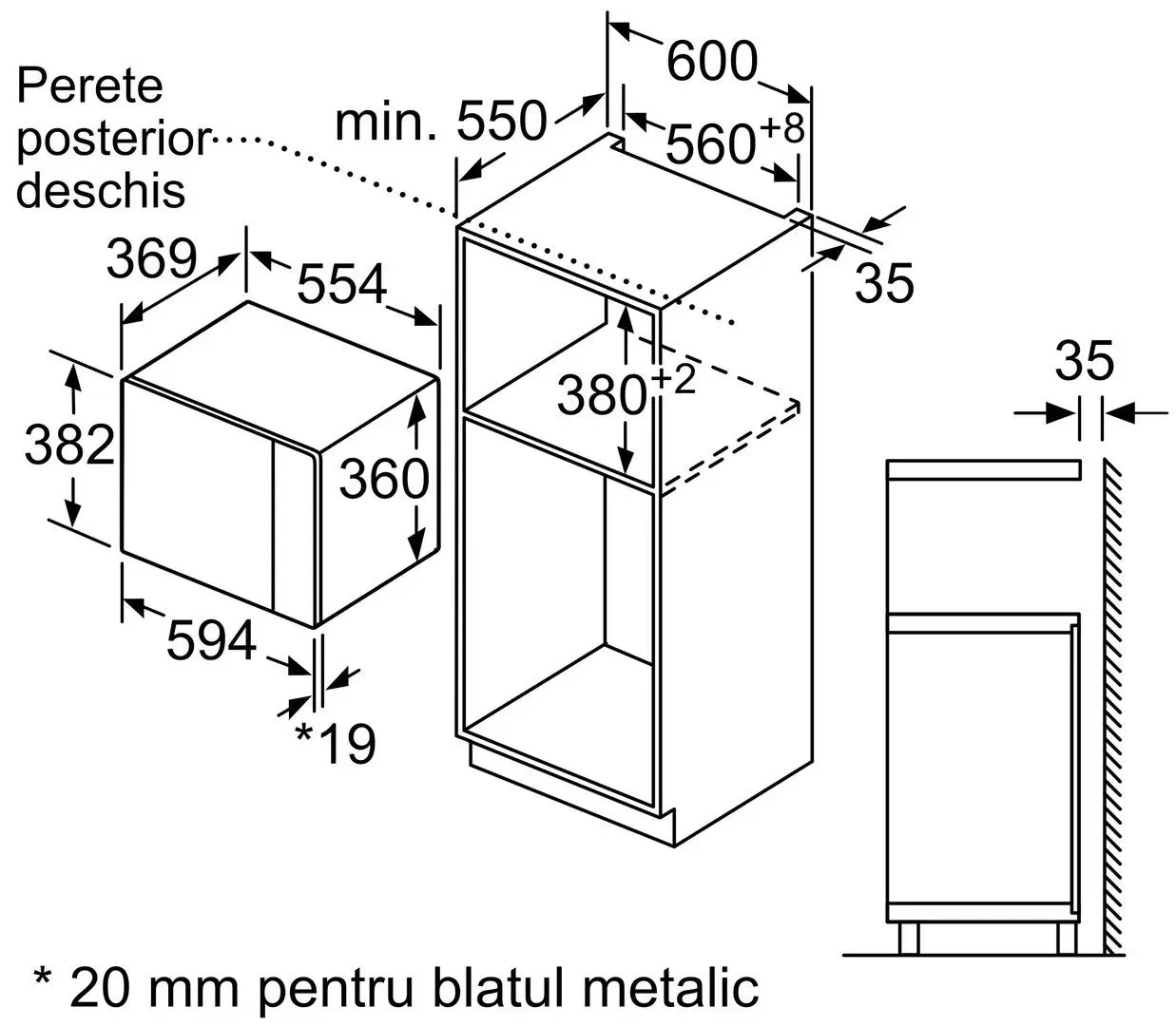 Встраиваемая микроволновая печь Neff HLAWD53N0 (Black/Inox) - 5