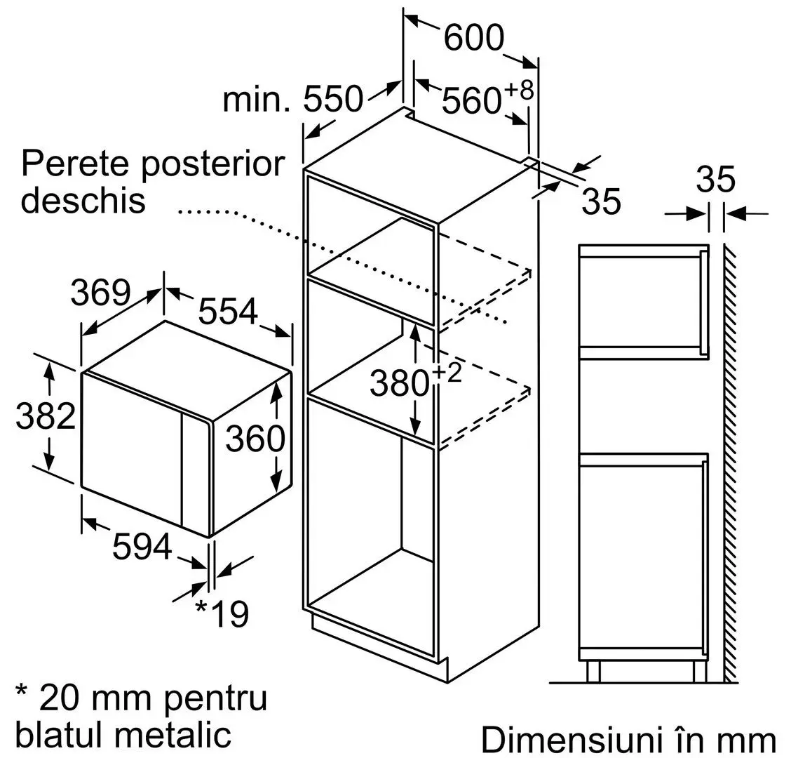 Встраиваемая микроволновая печь Neff HLAWD53N0 (Black/Inox) - 6