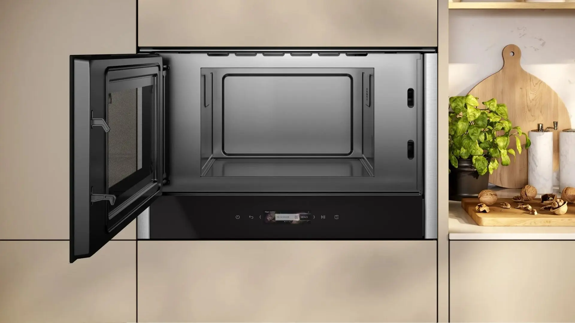 Cuptor cu microunde incorporabil Neff NL4WR21N1 (Black/Inox) - 2