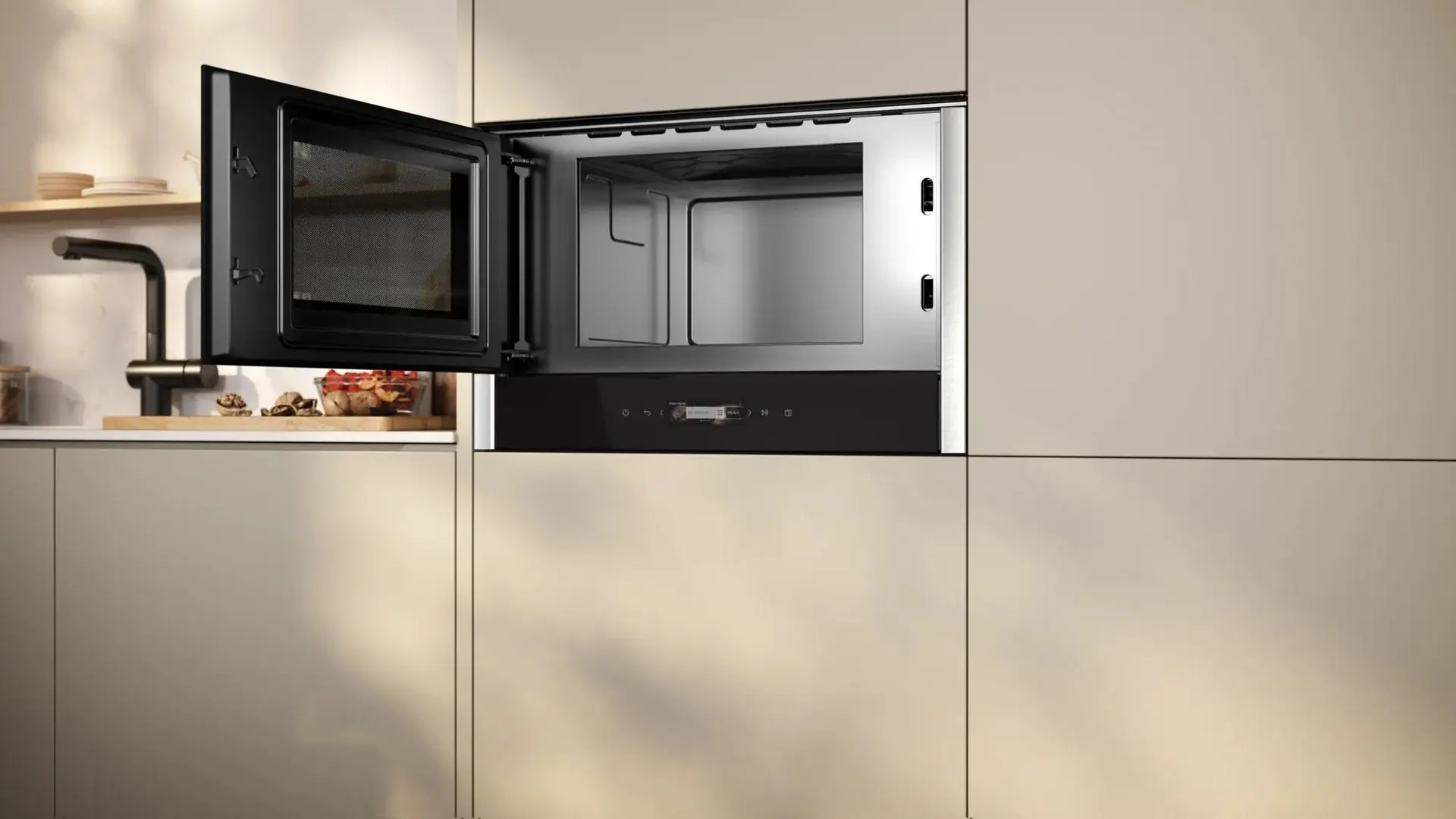 Cuptor cu microunde incorporabil Neff NL4WR21N1 (Black/Inox) - 4