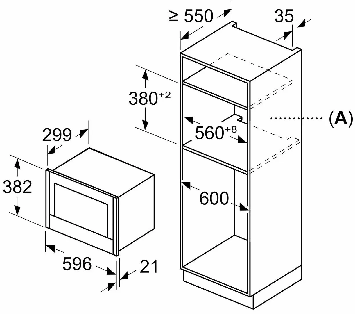 Cuptor cu microunde incorporabil Neff NR4WR21N1 (Black/Inox) - 3