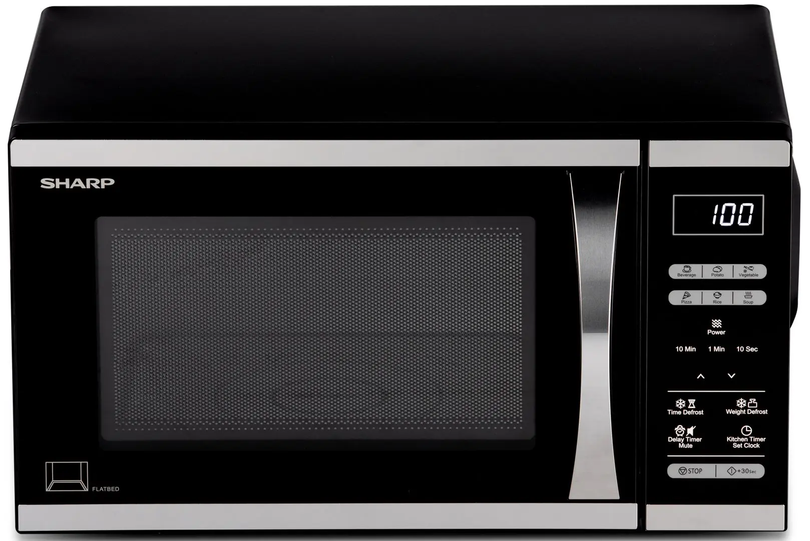 Микроволновая печь Sharp RAS-232FI (Black/Silver) - 2