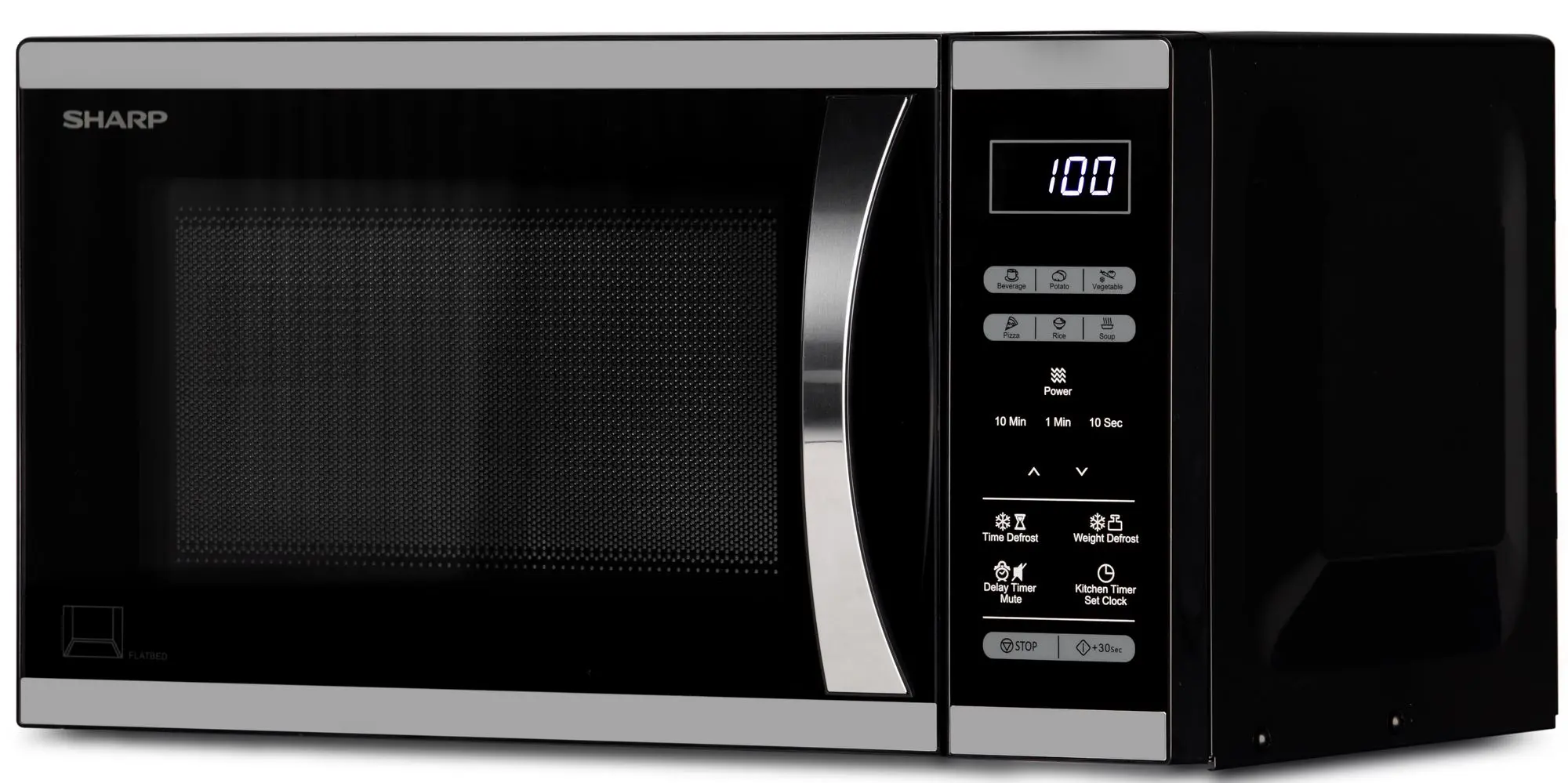 Микроволновая печь Sharp RAS-232FI (Black/Silver) - 3