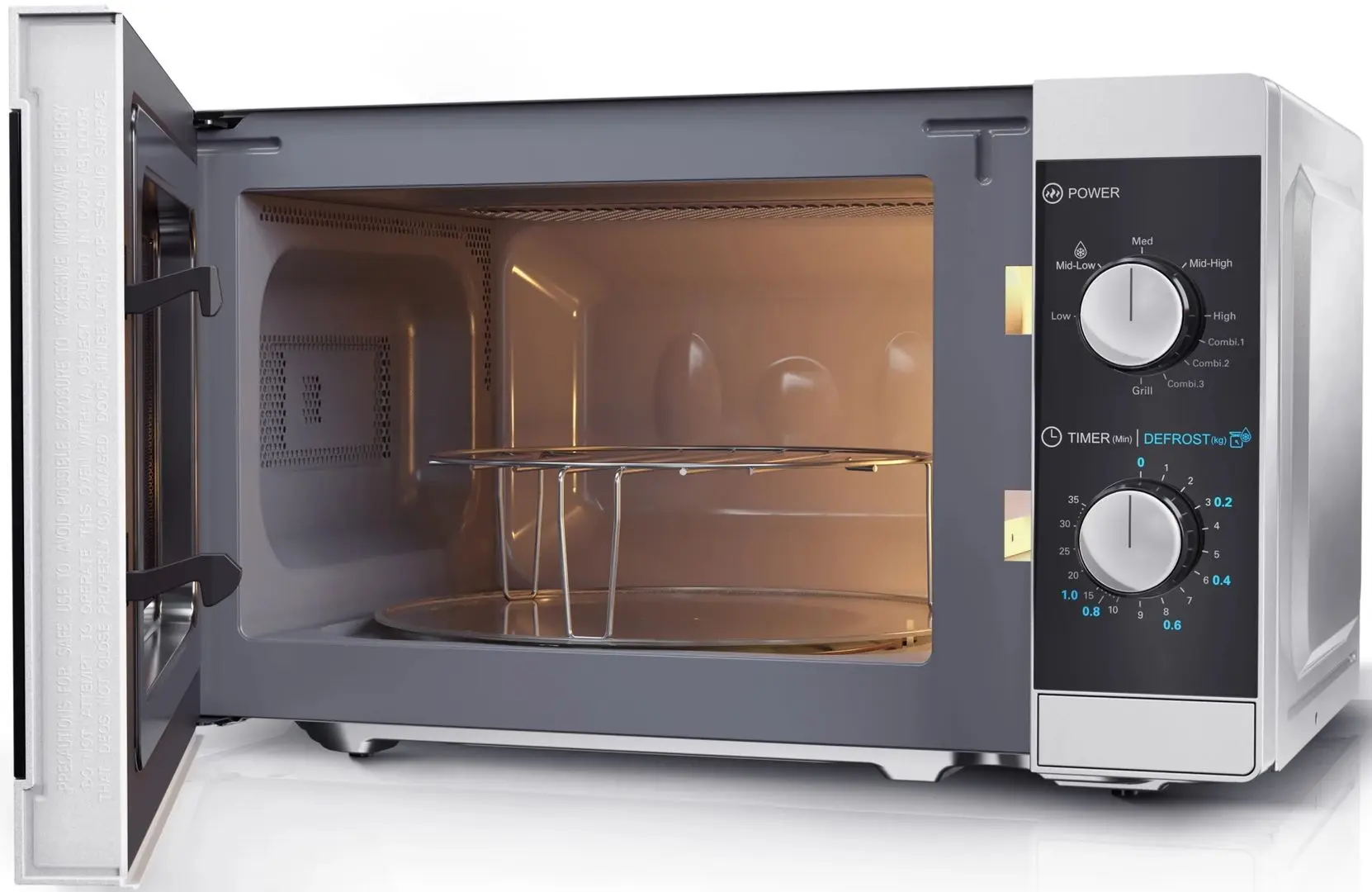 Cuptor cu microunde Sharp YC-MG01E-S (Silver/Black)