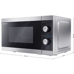 Cuptor cu microunde Sharp YC-MG01E-S (Silver/Black) Thumb