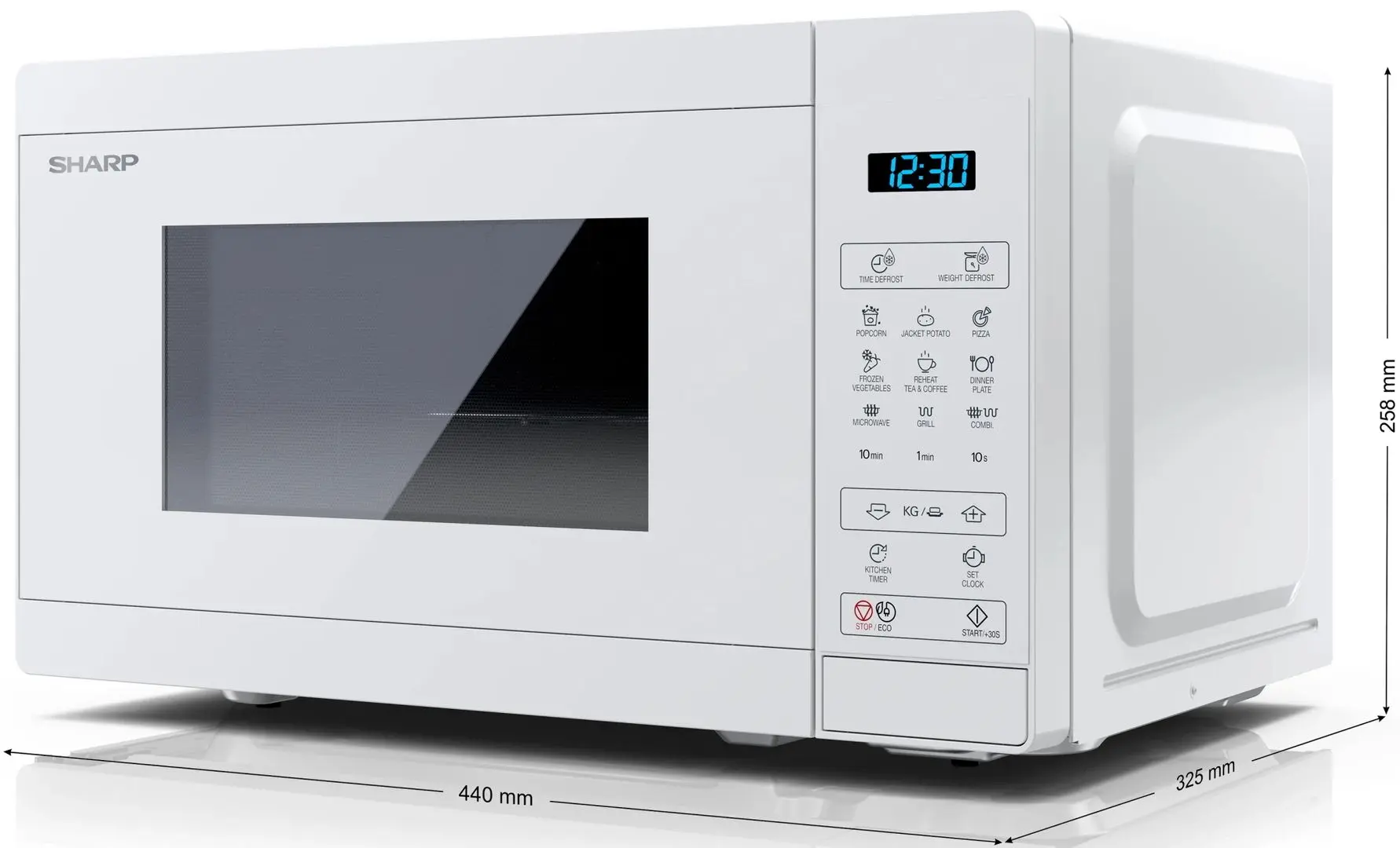 Микроволновая печь Sharp YC-MG02E-C (White) - 2