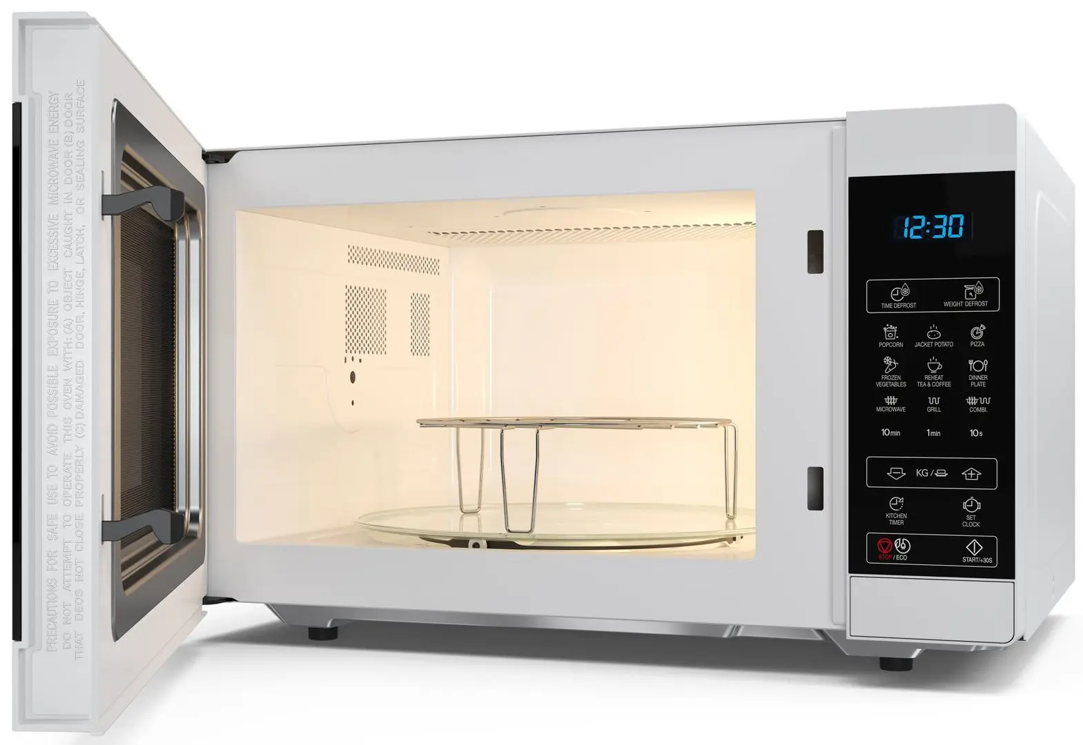 Микроволновая печь Sharp YC-MG51E-W (Black/White) - 3