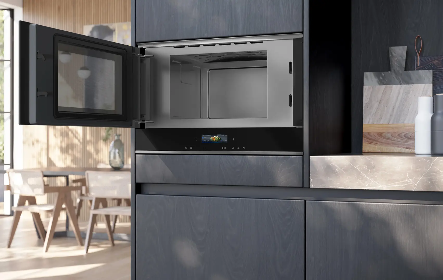 Cuptor cu microunde incorporabil Siemens BF722L1B1 (Black)