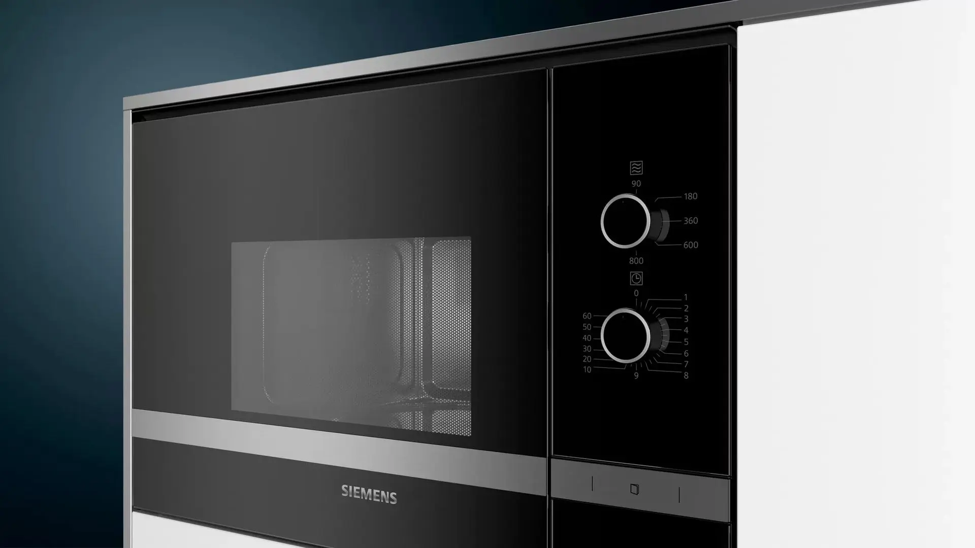 Cuptor cu microunde incorporabil Siemens iQ300 BF520LMR0 (Black/Inox) - 2