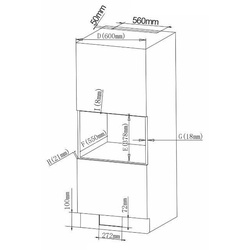 Cuptor cu microunde incorporabil Starcrest SMW-BI20X (Inox) Thumb