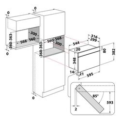 Cuptor cu microunde incorporabil Whirlpool MBNA920X (Inox) Thumb