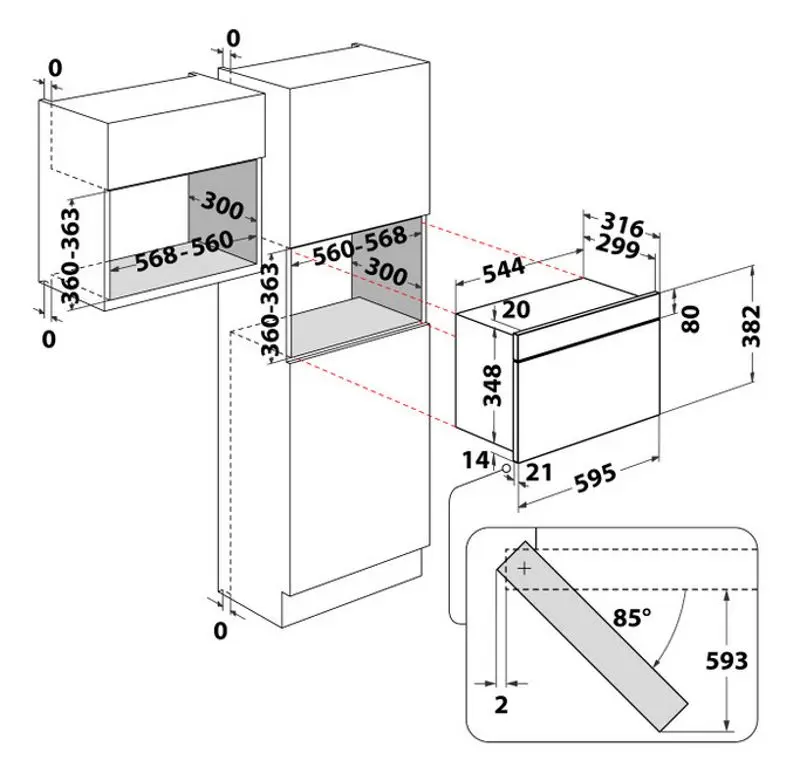 Cuptor cu microunde incorporabil Whirlpool MBNA920X (Inox)