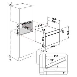 Cuptor cu microunde incorporabil Whirlpool WMD44MX (Inox) Thumb