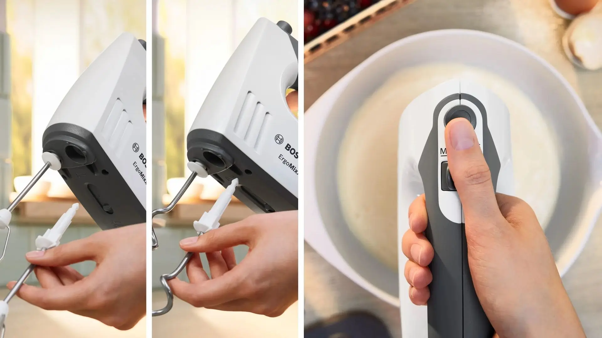 Mixer 2in1 Bosch ErgoMixx MFQ37470 (White)