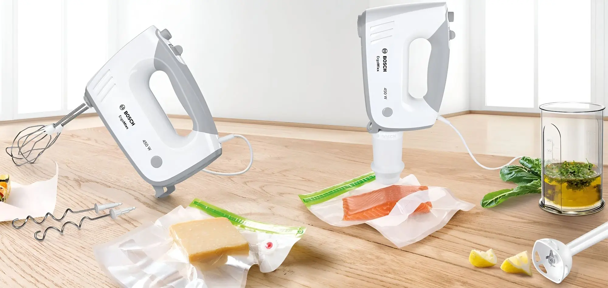 Миксер Bosch ErgoMixx MFQ364V0 (White/Grey)