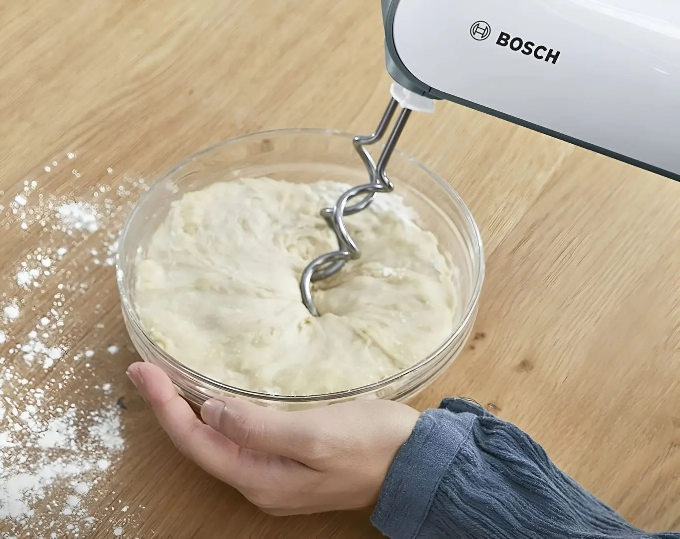 Миксер Bosch Styline MFQ49300 (White/Grey) - 4