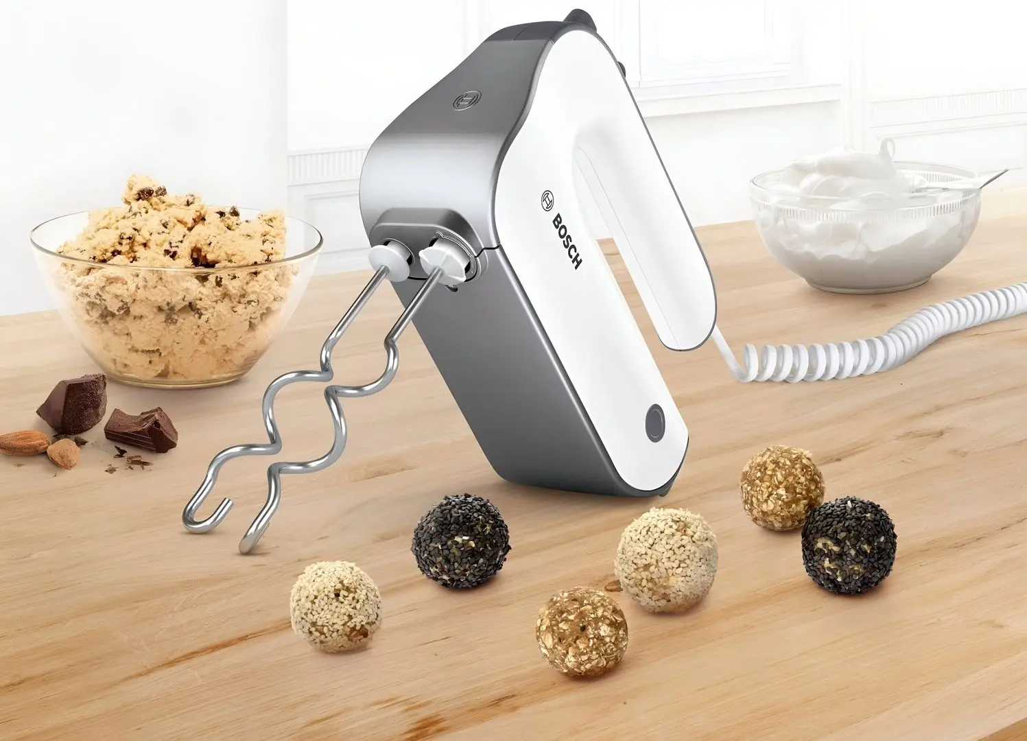 Миксер Bosch Styline MFQ49300 (White/Grey) - 6