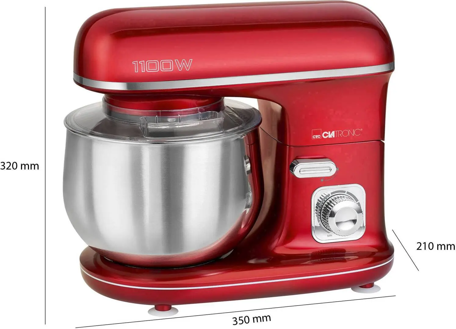 Планетарный миксер Clatronic KM 3712 (Red) - 2