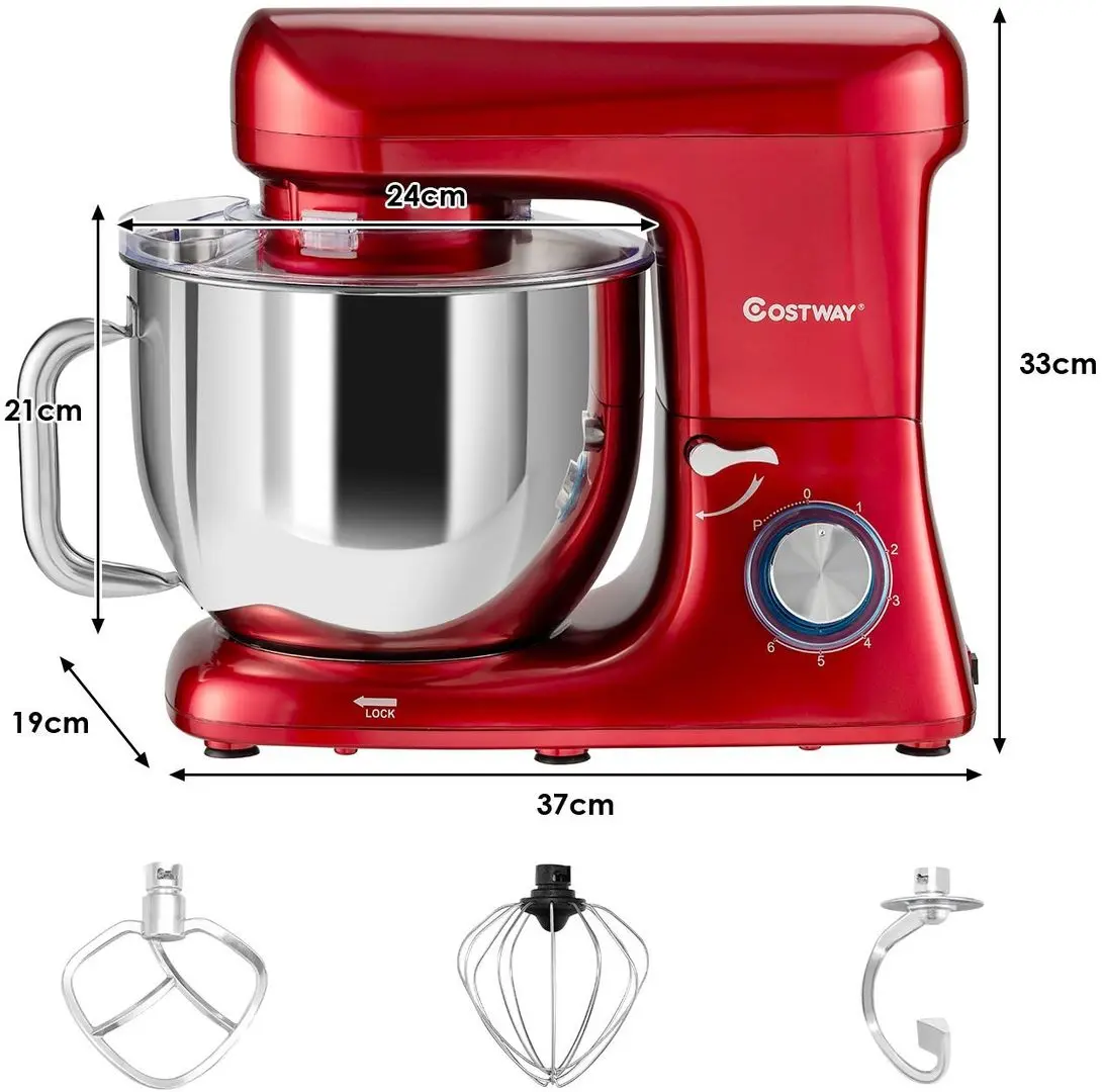 Mixer planetar Costway EP24792DE-RE (Red)