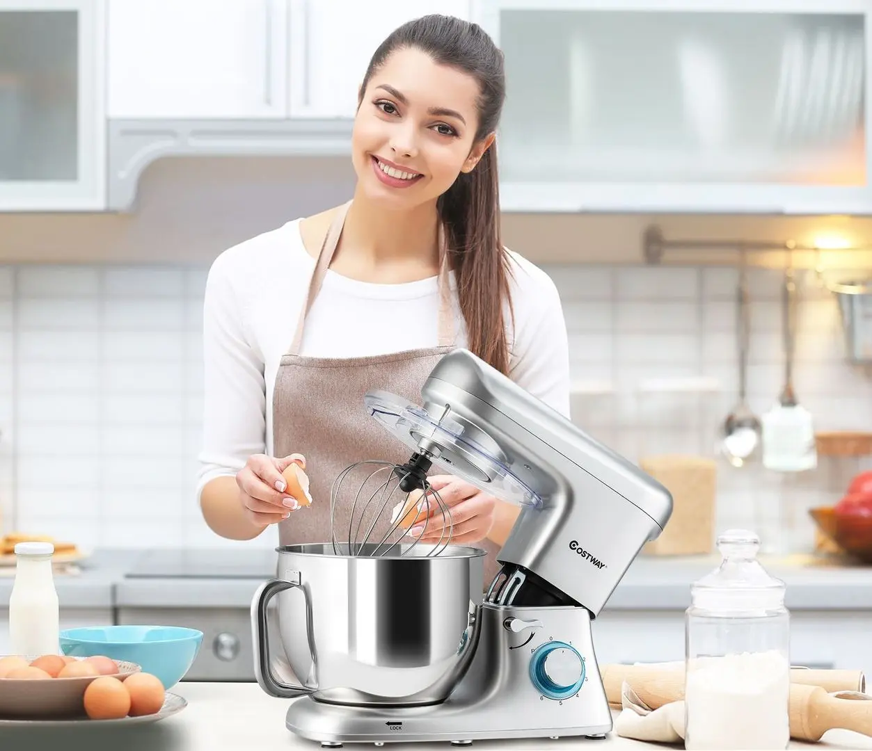 Mixer planetar Costway EP24792DE-SL (Silver)