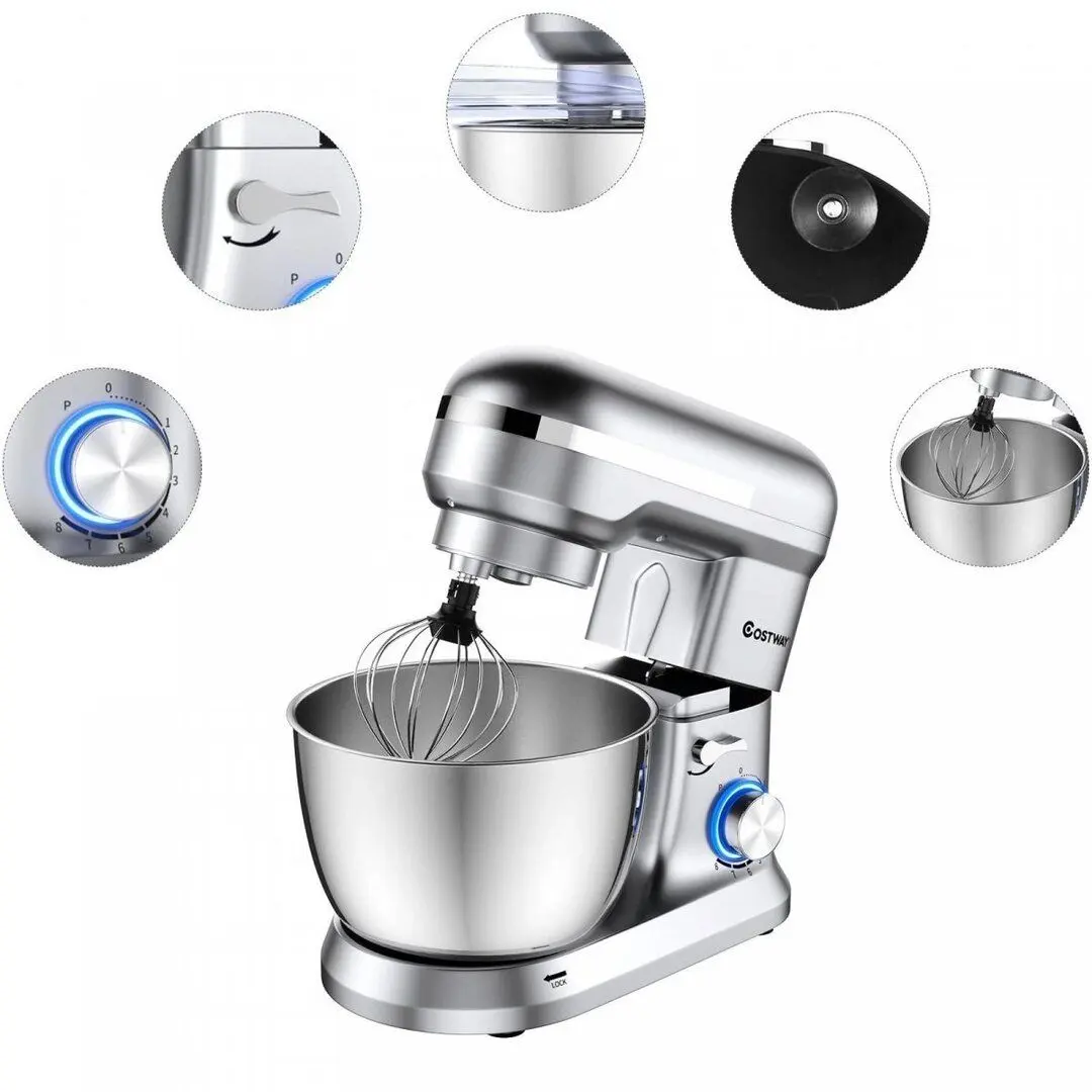 Mixer planetar Costway EP24940DE-SL (Silver)