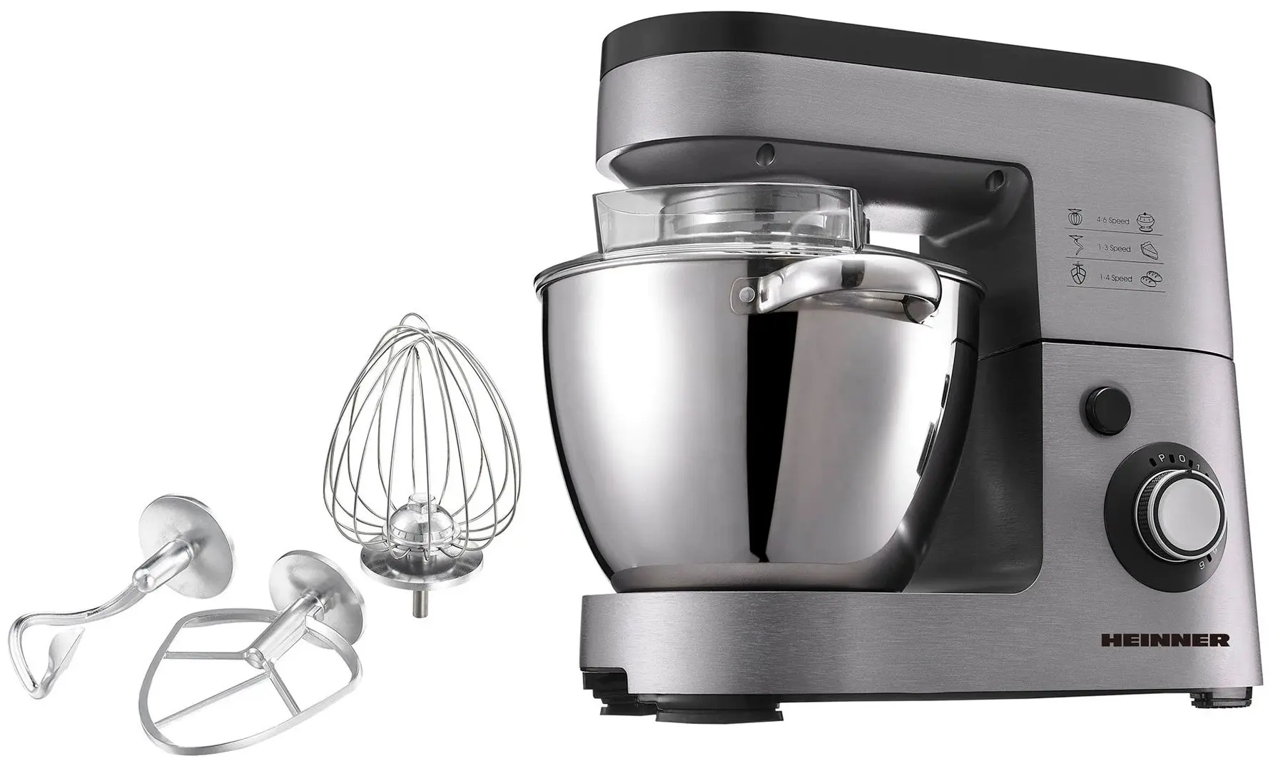 Планетарный миксер Heinner HPM-1500XMC-V2 (Inox)