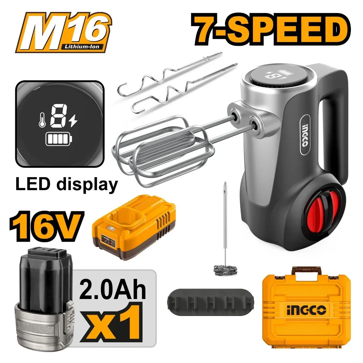 Mixer Ingco CHM023K (Silver/Black)