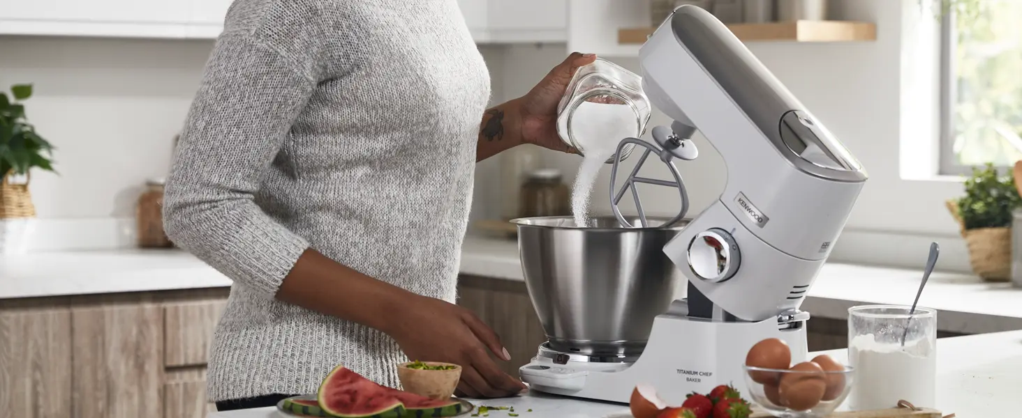 Mixer planetar Kenwood Titanium Chef Baker KVC65.001WH (White)