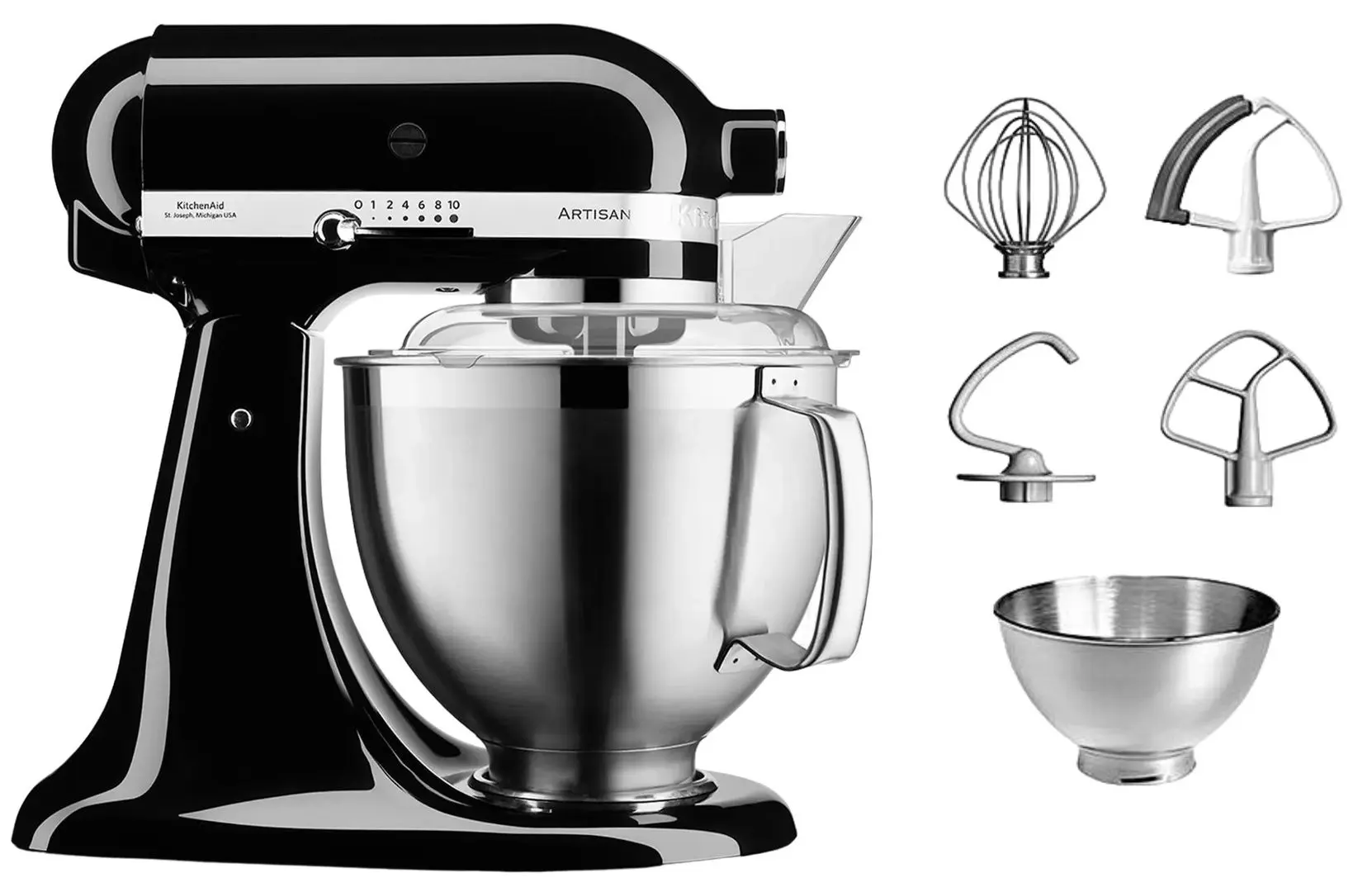 Планетарный миксер KitchenAid Artisan 5KSM175PSEOB (Black)