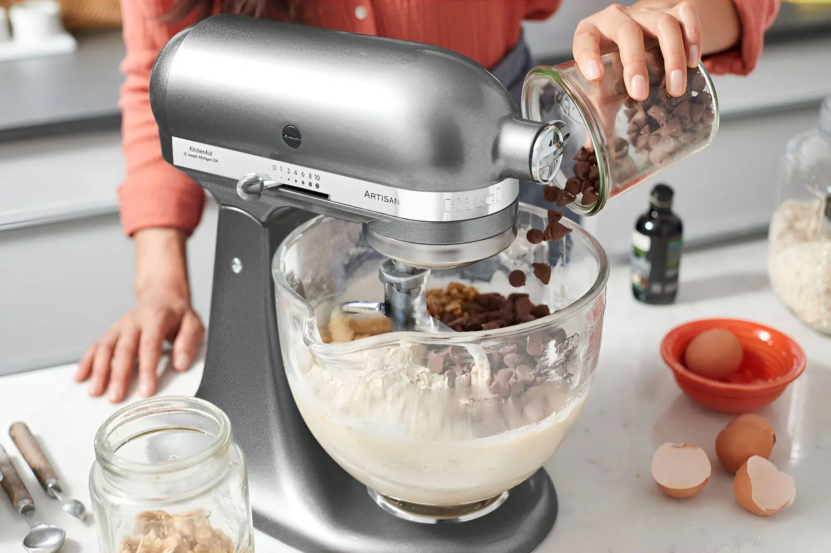 Mixer planetar KitchenAid Artisan 5KSM185PSEMS (Silver) - 8