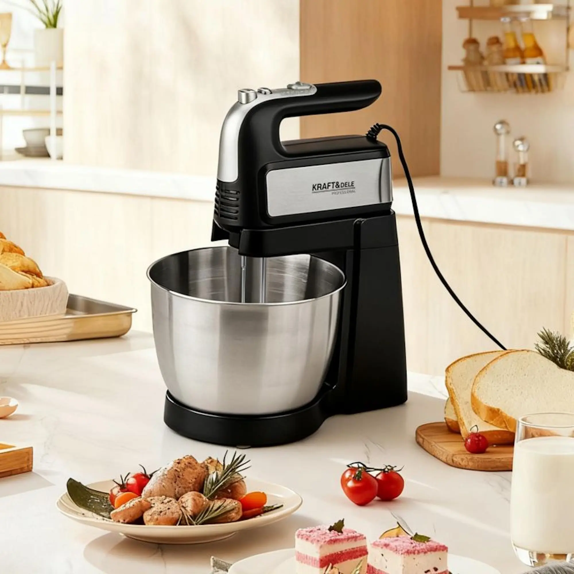 Миксер Kraft&Dele KD4141 (Black/Inox) - 8