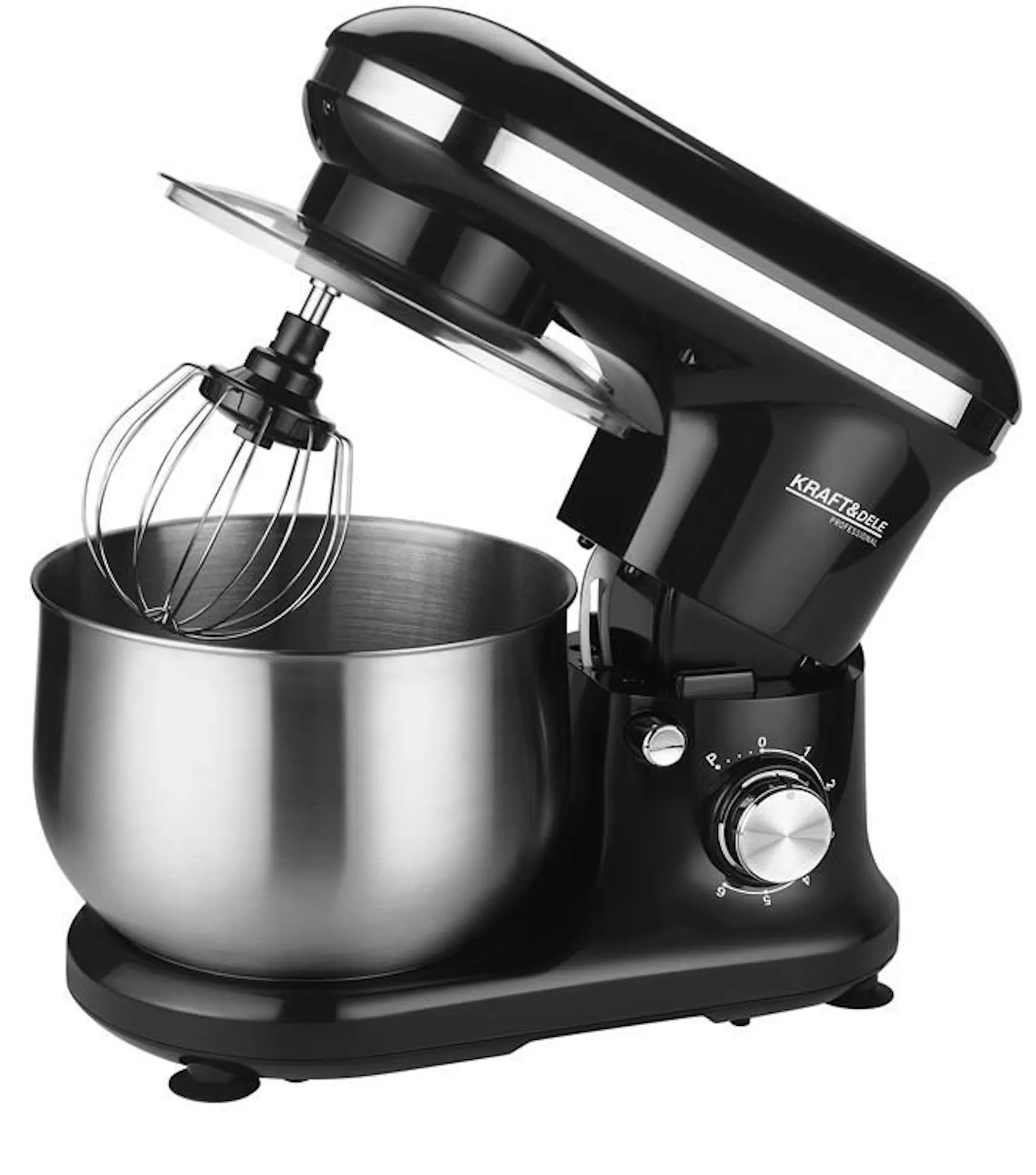 Планетарный миксер Kraft&Dele KD4146 (Black/Inox) - 2
