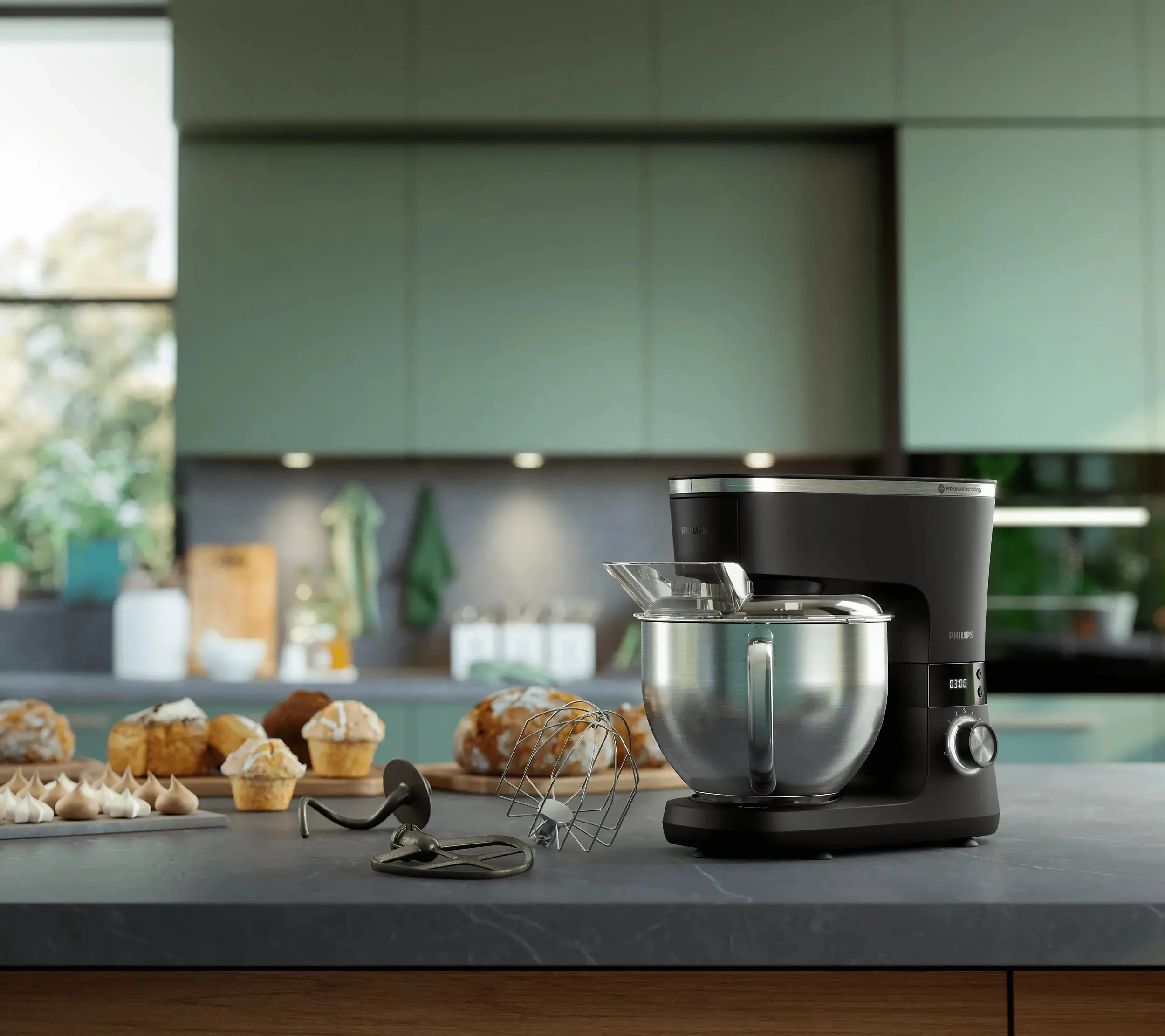 Mixer planetar Philips HR7962/01 (Black) - 4