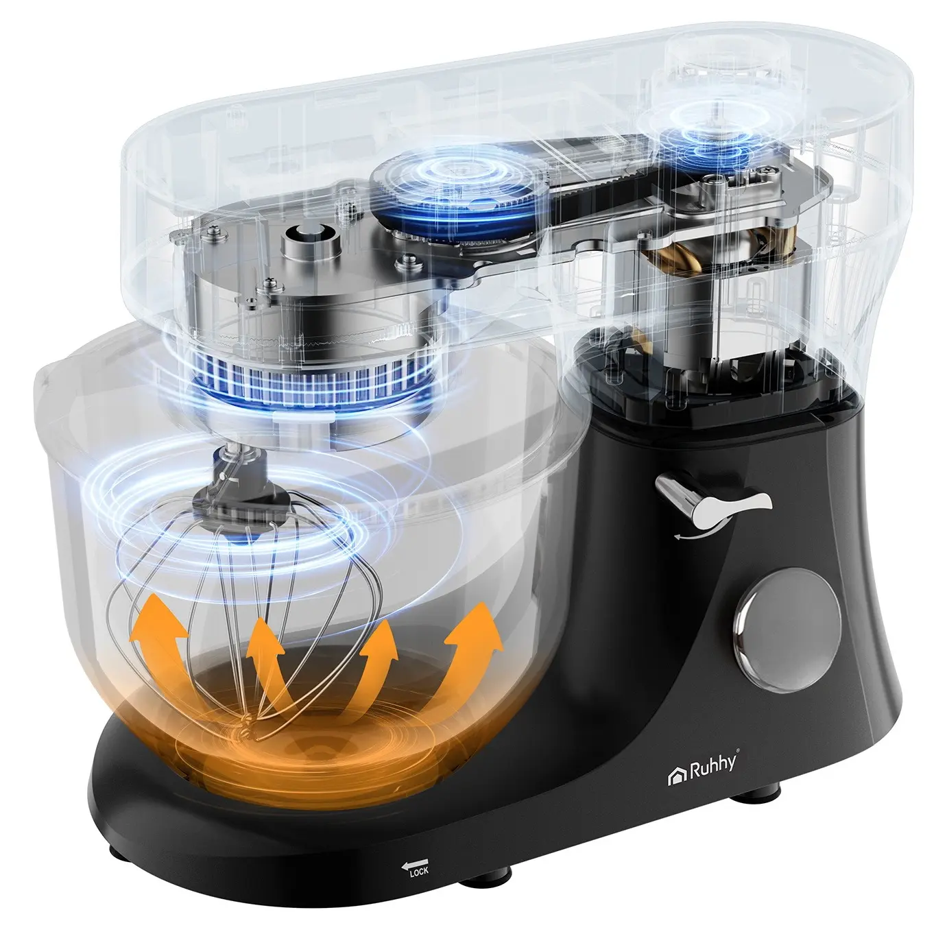 Планетарный миксер Ruhhy 25726 (Black/Silver) - 4