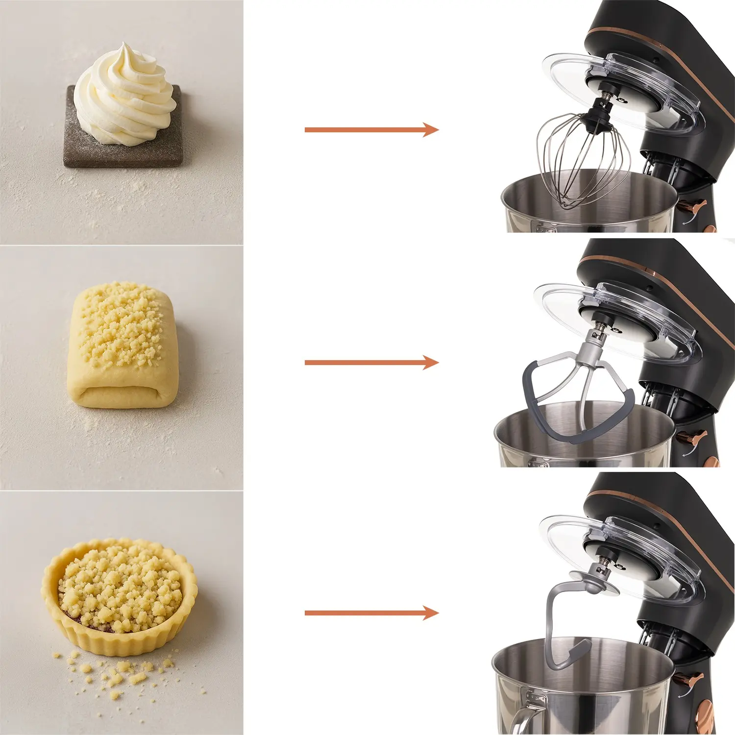 Планетарный миксер Ruhhy 25727 (Gray/Gold) - 5