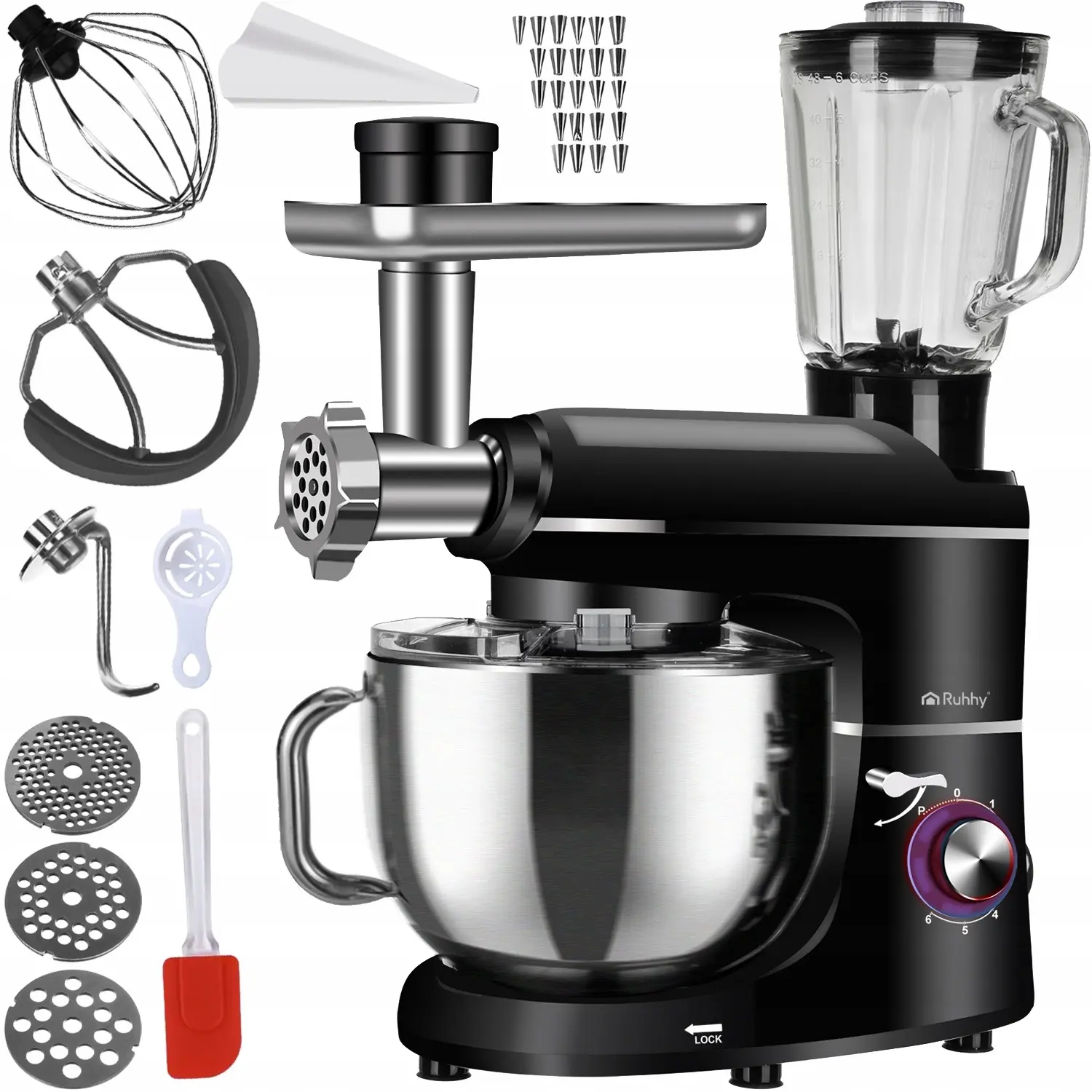 Mixer planetar Ruhhy 28599 (Black/Inox) - 2