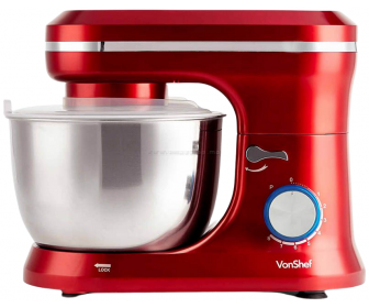 Mixer planetar VonShef 2000031 (Red/Inox)