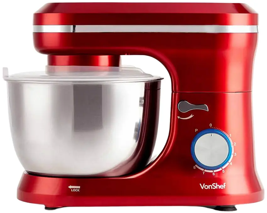 Mixer planetar VonShef 2000031 (Red/Inox)