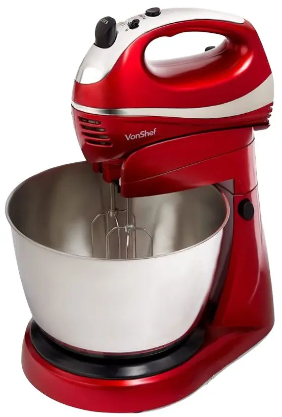 Mixer VonShef 2013230 (Red/Silver)