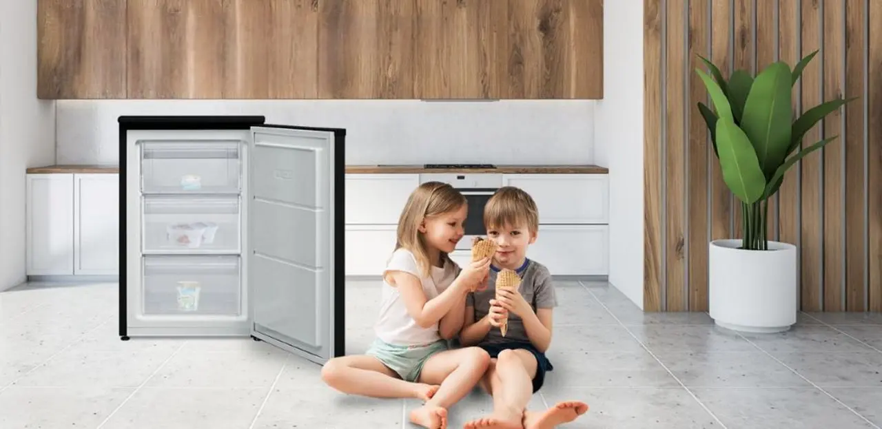 Camera de congelare Heinner HFF-V102BKE++ (Black)