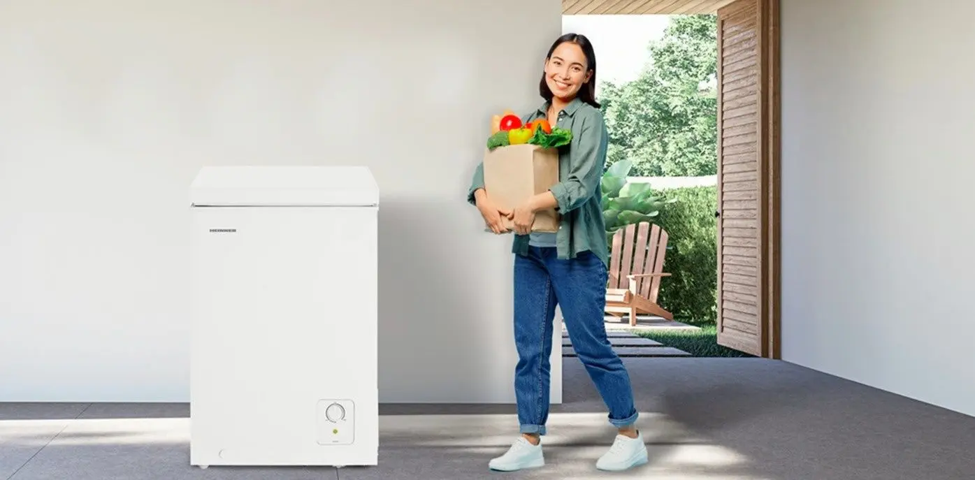 Lada frigorifica Heinner HCF-HS95E++ (White)