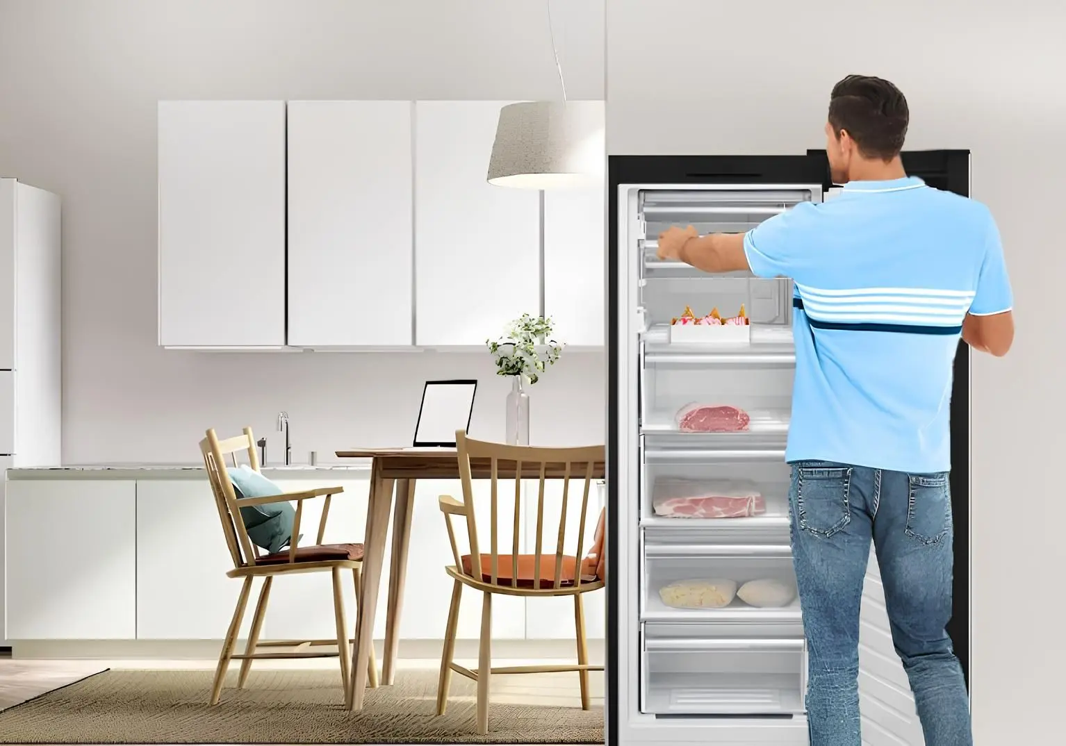 Congeltor-dulap Heinner HFF-V188BKE++ (Black)