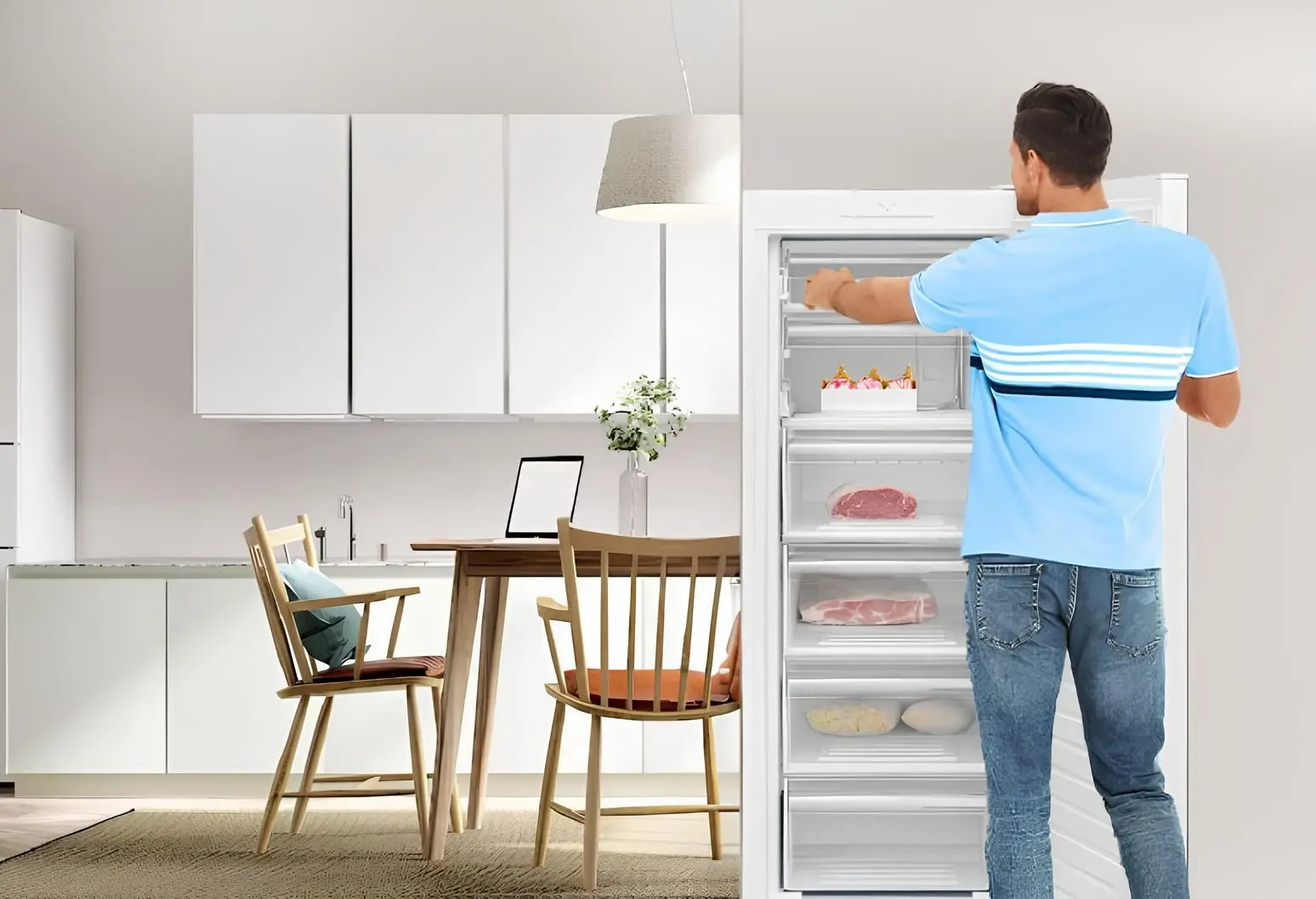 Congelator-dulap Heinner HFF-V188E++ (White)