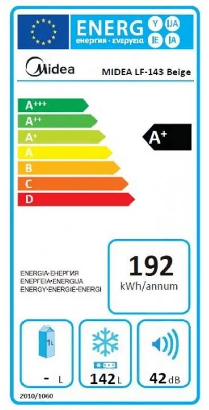 Lada frigorifica Midea LF-143 (Beige) - 6