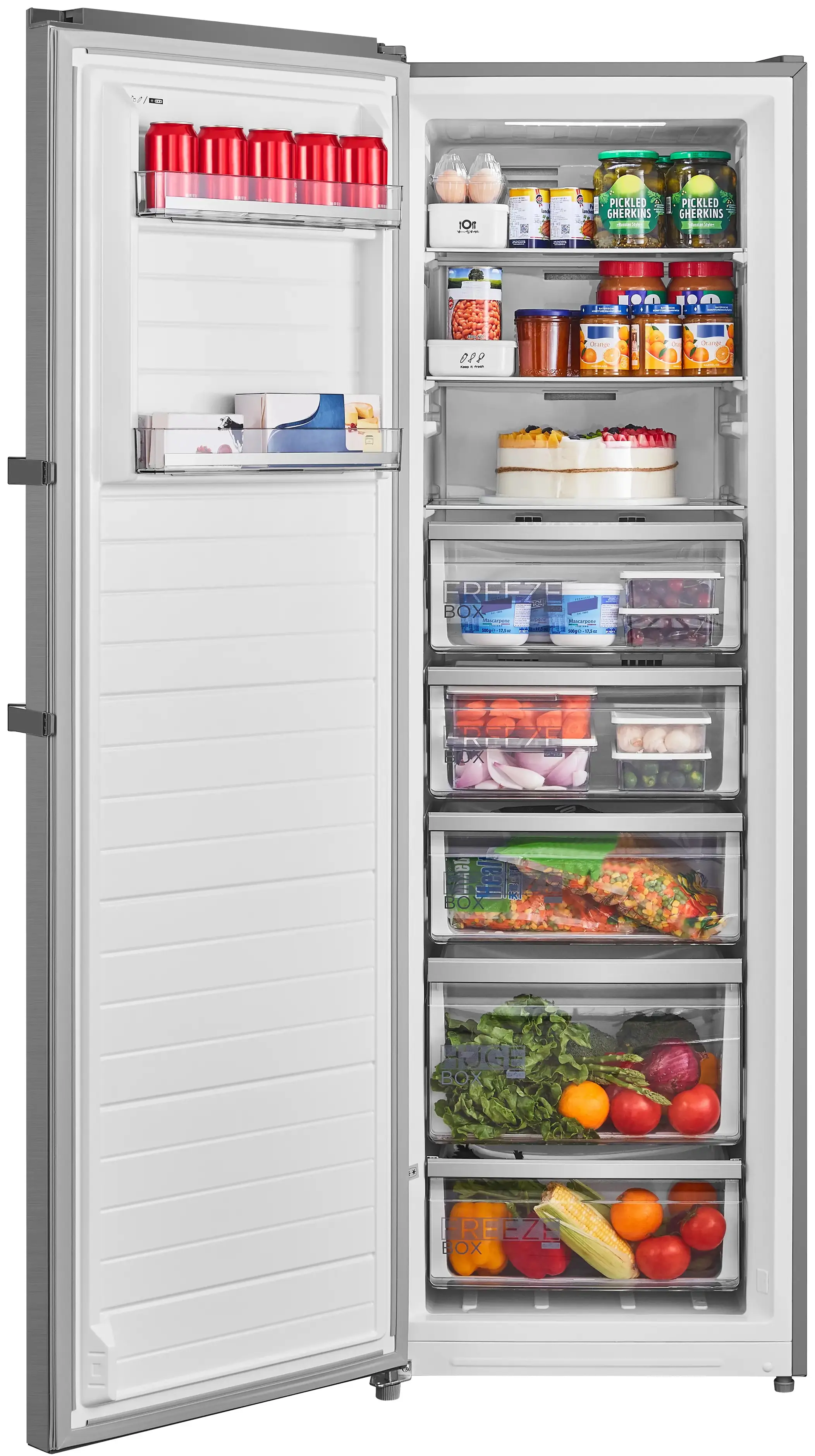 Морозильник Midea MDRU385MTE46 (Inox)