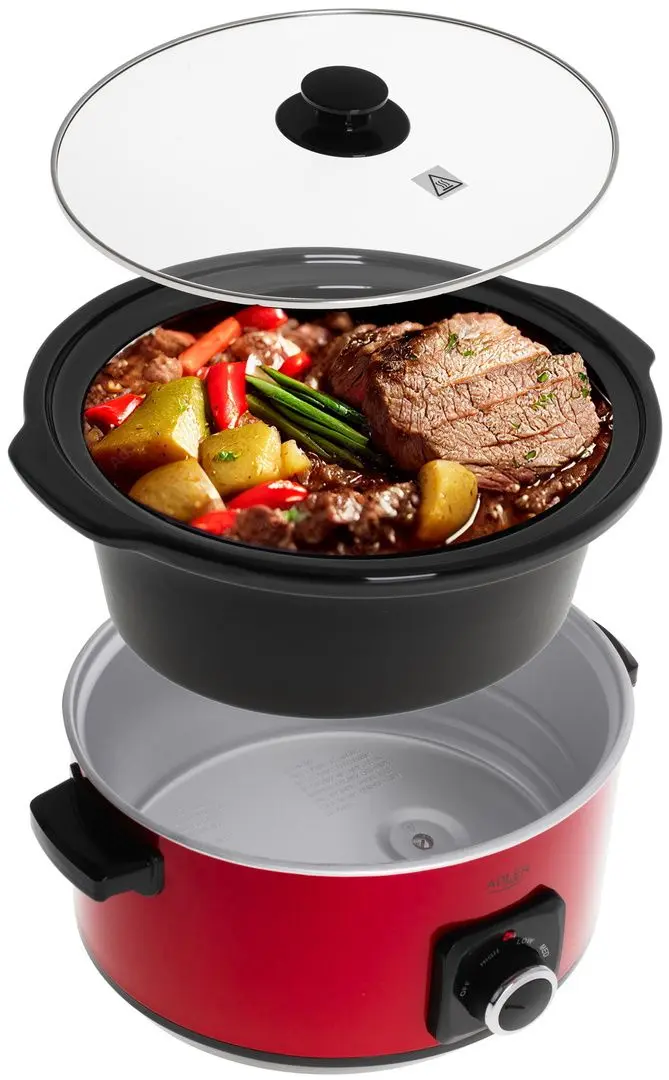 Медленноварка Adler AD 6413r 5.8L (Red/Black) - 4